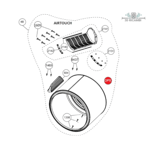 CESTELLO-TAMBURO COMPLETO ASCIUGATRICE BEKO 2985422300