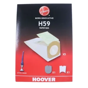 5 pz sacchetti per aspirapolvere candy hoover h59 35600279 originali